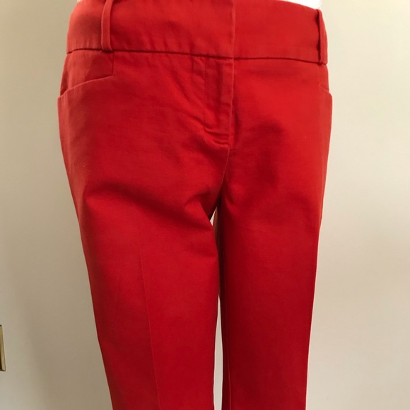 The Limited red straight leg pants. Size 10. - Picture 2 of 6